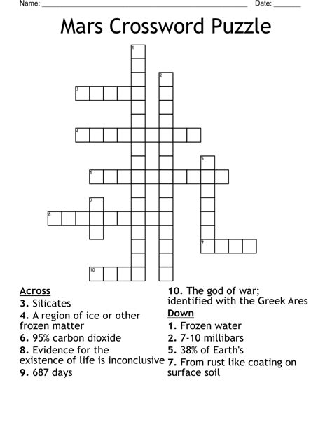 Mercury and mars for two crossword - The Crossword Solver found 30 answers to "Jupiter and Mars for two", 4 letters crossword clue. The Crossword Solver finds answers to classic crosswords and cryptic crossword puzzles. Enter the length or pattern for better results. Click the answer to find similar crossword clues.